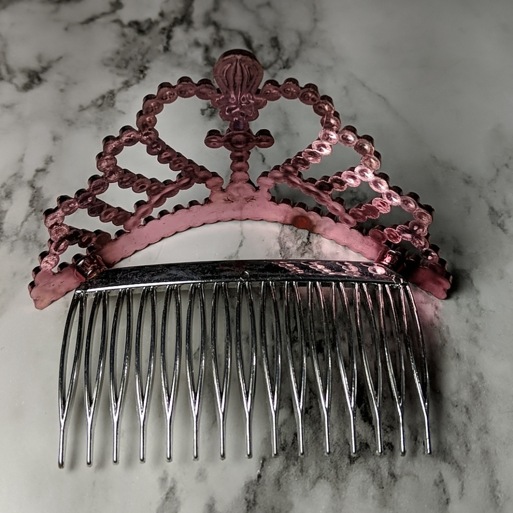 Pink Crystal Mini Tiara - Picture 4 of 4